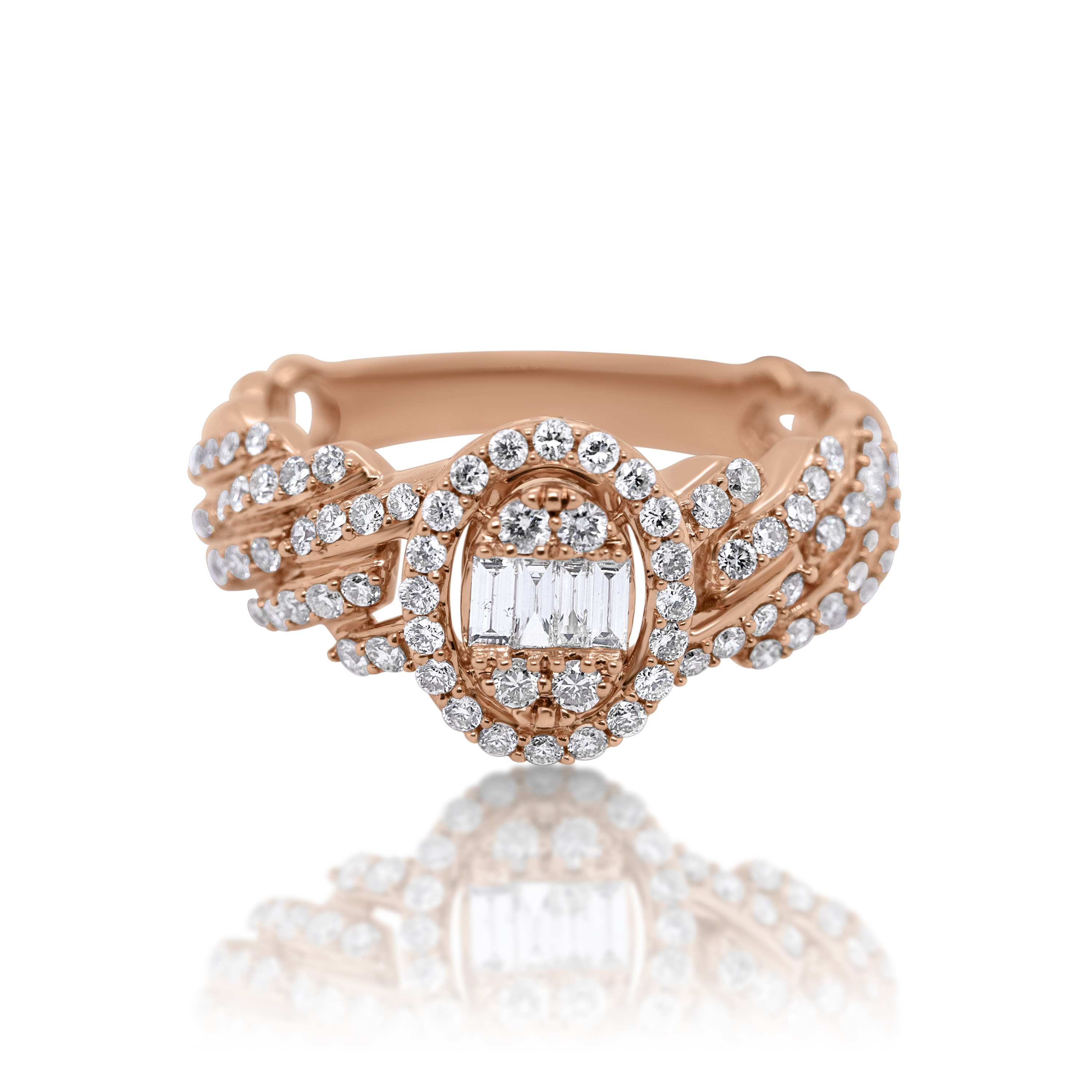 Diamond Ring 0.75 ct. 14K Rose Gold